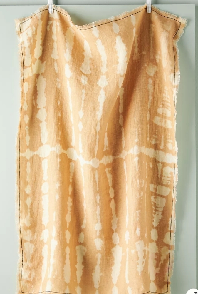 Anthropologie Marigold Linen Dish Towel - Sunrise - Picture 1 of 9